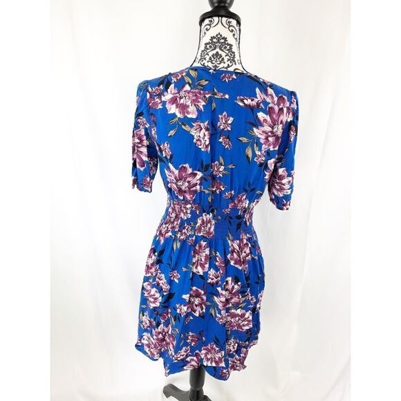 Band Of Gypsies Floral Button Fit & Flare Dress - Picture 6 of 9